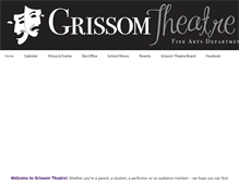 Tablet Screenshot of grissomtheatre.org